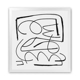 Shop Simple (Square) Art Print-Abstract, Black, Dan Hobday, Square, View All, White-framed painted poster wall decor artwork