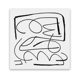 Shop Simple (Square) Art Print-Abstract, Black, Dan Hobday, Square, View All, White-framed painted poster wall decor artwork