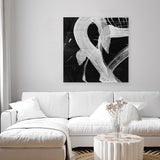 Shop Sinking (Square) Canvas Art Print-Abstract, Black, Dan Hobday, Square, View All-framed wall decor artwork