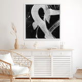 Shop Sinking (Square) Canvas Art Print-Abstract, Black, Dan Hobday, Square, View All-framed wall decor artwork