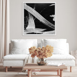 Shop Sinking 2 (Square) Canvas Art Print-Abstract, Black, Dan Hobday, Square, View All-framed wall decor artwork