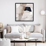 Shop Smooth (Square) Canvas Art Print-Abstract, Brown, Dan Hobday, Neutrals, Square, View All-framed wall decor artwork