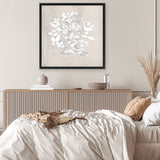 Shop Soft Bloom (Square) Canvas Art Print-Abstract, Dan Hobday, Neutrals, Square, View All-framed wall decor artwork