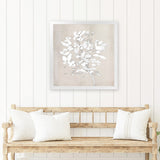 Shop Soft Bloom (Square) Art Print-Abstract, Dan Hobday, Neutrals, Square, View All-framed painted poster wall decor artwork