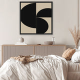 Shop Someone (Square) Canvas Art Print-Abstract, Black, Brown, Dan Hobday, Square, View All-framed wall decor artwork