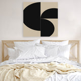 Shop Someone (Square) Canvas Art Print-Abstract, Black, Brown, Dan Hobday, Square, View All-framed wall decor artwork