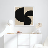 Shop Someone (Square) Art Print-Abstract, Black, Brown, Dan Hobday, Square, View All-framed painted poster wall decor artwork