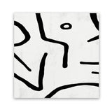 Shop Stark (Square) Art Print-Abstract, Black, Dan Hobday, Square, View All, White-framed painted poster wall decor artwork