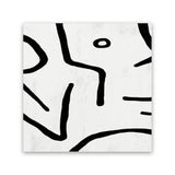 Shop Stark (Square) Canvas Art Print-Abstract, Black, Dan Hobday, Square, View All, White-framed wall decor artwork