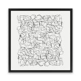 Shop Statement (Square) Canvas Art Print-Abstract, Black, Dan Hobday, Square, View All, White-framed wall decor artwork