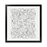 Shop Statement (Square) Art Print-Abstract, Black, Dan Hobday, Square, View All, White-framed painted poster wall decor artwork