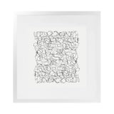 Shop Statement (Square) Art Print-Abstract, Black, Dan Hobday, Square, View All, White-framed painted poster wall decor artwork