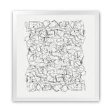 Shop Statement (Square) Art Print-Abstract, Black, Dan Hobday, Square, View All, White-framed painted poster wall decor artwork