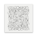 Shop Statement (Square) Art Print-Abstract, Black, Dan Hobday, Square, View All, White-framed painted poster wall decor artwork