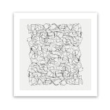 Shop Statement (Square) Art Print-Abstract, Black, Dan Hobday, Square, View All, White-framed painted poster wall decor artwork
