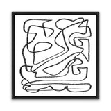 Shop Story (Square) Canvas Art Print-Abstract, Black, Dan Hobday, Square, View All, White-framed wall decor artwork