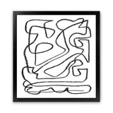 Shop Story (Square) Art Print-Abstract, Black, Dan Hobday, Square, View All, White-framed painted poster wall decor artwork