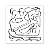 Shop Story (Square) Art Print-Abstract, Black, Dan Hobday, Square, View All, White-framed painted poster wall decor artwork