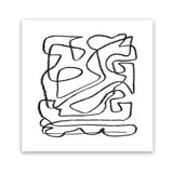 Shop Story (Square) Art Print-Abstract, Black, Dan Hobday, Square, View All, White-framed painted poster wall decor artwork