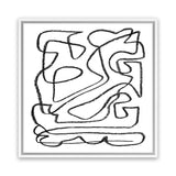 Shop Story (Square) Canvas Art Print-Abstract, Black, Dan Hobday, Square, View All, White-framed wall decor artwork