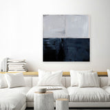 Shop Take Hold (Square) Canvas Art Print-Abstract, Blue, Dan Hobday, Grey, Square, View All-framed wall decor artwork