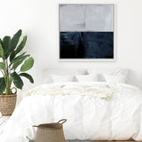 Shop Take Hold (Square) Canvas Art Print-Abstract, Blue, Dan Hobday, Grey, Square, View All-framed wall decor artwork