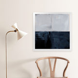 Shop Take Hold (Square) Art Print-Abstract, Blue, Dan Hobday, Grey, Square, View All-framed painted poster wall decor artwork