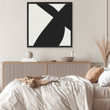Shop Minimal Black 2 (Square) Canvas Art Print-Abstract, Black, Dan Hobday, Square, View All-framed wall decor artwork