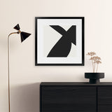 Shop Minimal Black 2 (Square) Art Print-Abstract, Black, Dan Hobday, Square, View All-framed painted poster wall decor artwork