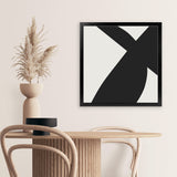 Shop Minimal Black 2 (Square) Art Print-Abstract, Black, Dan Hobday, Square, View All-framed painted poster wall decor artwork