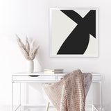 Shop Minimal Black 2 (Square) Art Print-Abstract, Black, Dan Hobday, Square, View All-framed painted poster wall decor artwork
