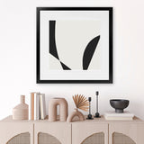 Shop Minimal Black 3 (Square) Art Print-Abstract, Black, Dan Hobday, Neutrals, Square, View All-framed painted poster wall decor artwork