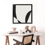 Shop Minimal Black 3 (Square) Art Print-Abstract, Black, Dan Hobday, Neutrals, Square, View All-framed painted poster wall decor artwork