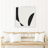 Shop Minimal Black 3 (Square) Art Print-Abstract, Black, Dan Hobday, Neutrals, Square, View All-framed painted poster wall decor artwork