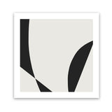 Shop Minimal Black 3 (Square) Art Print-Abstract, Black, Dan Hobday, Neutrals, Square, View All-framed painted poster wall decor artwork