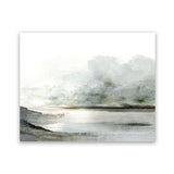 Shop Ebb Art Print-Abstract, Dan Hobday, Grey, Horizontal, Rectangle, View All, White-framed painted poster wall decor artwork