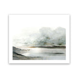 Shop Ebb Art Print-Abstract, Dan Hobday, Grey, Horizontal, Rectangle, View All, White-framed painted poster wall decor artwork