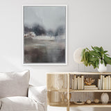 Shop Forest Lake Canvas Art Print-Abstract, Brown, Dan Hobday, Grey, Portrait, Rectangle, View All-framed wall decor artwork