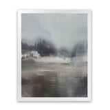 Shop Forest Lake Art Print-Abstract, Brown, Dan Hobday, Grey, Portrait, Rectangle, View All-framed painted poster wall decor artwork