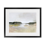 Shop Gold Lake View Art Print-Abstract, Dan Hobday, Green, Horizontal, Neutrals, Rectangle, View All-framed painted poster wall decor artwork