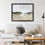 Shop Gold Lake View Art Print-Abstract, Dan Hobday, Green, Horizontal, Neutrals, Rectangle, View All-framed painted poster wall decor artwork