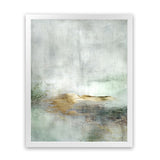 Shop Golden Horizon Art Print-Abstract, Dan Hobday, Green, Grey, Portrait, Rectangle, View All-framed painted poster wall decor artwork