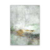 Shop Golden Horizon Canvas Art Print-Abstract, Dan Hobday, Green, Grey, Portrait, Rectangle, View All-framed wall decor artwork