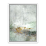 Shop Golden Horizon Canvas Art Print-Abstract, Dan Hobday, Green, Grey, Portrait, Rectangle, View All-framed wall decor artwork