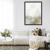 Shop Golden Canvas Art Print-Abstract, Dan Hobday, Neutrals, Portrait, Rectangle, View All, Yellow-framed wall decor artwork