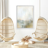 Shop Golden Canvas Art Print-Abstract, Dan Hobday, Neutrals, Portrait, Rectangle, View All, Yellow-framed wall decor artwork