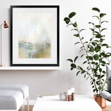 Shop Golden Art Print-Abstract, Dan Hobday, Neutrals, Portrait, Rectangle, View All, Yellow-framed painted poster wall decor artwork