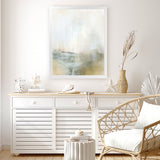 Shop Golden Art Print-Abstract, Dan Hobday, Neutrals, Portrait, Rectangle, View All, Yellow-framed painted poster wall decor artwork