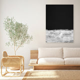 Shop Mono Horizon Canvas Art Print-Abstract, Black, Dan Hobday, Portrait, Rectangle, View All-framed wall decor artwork