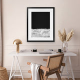 Shop Mono Horizon Art Print-Abstract, Black, Dan Hobday, Portrait, Rectangle, View All-framed painted poster wall decor artwork